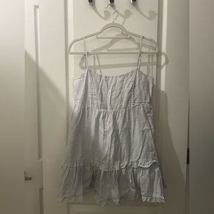 Aritzia Sunday Best Linen Ruffled Dress